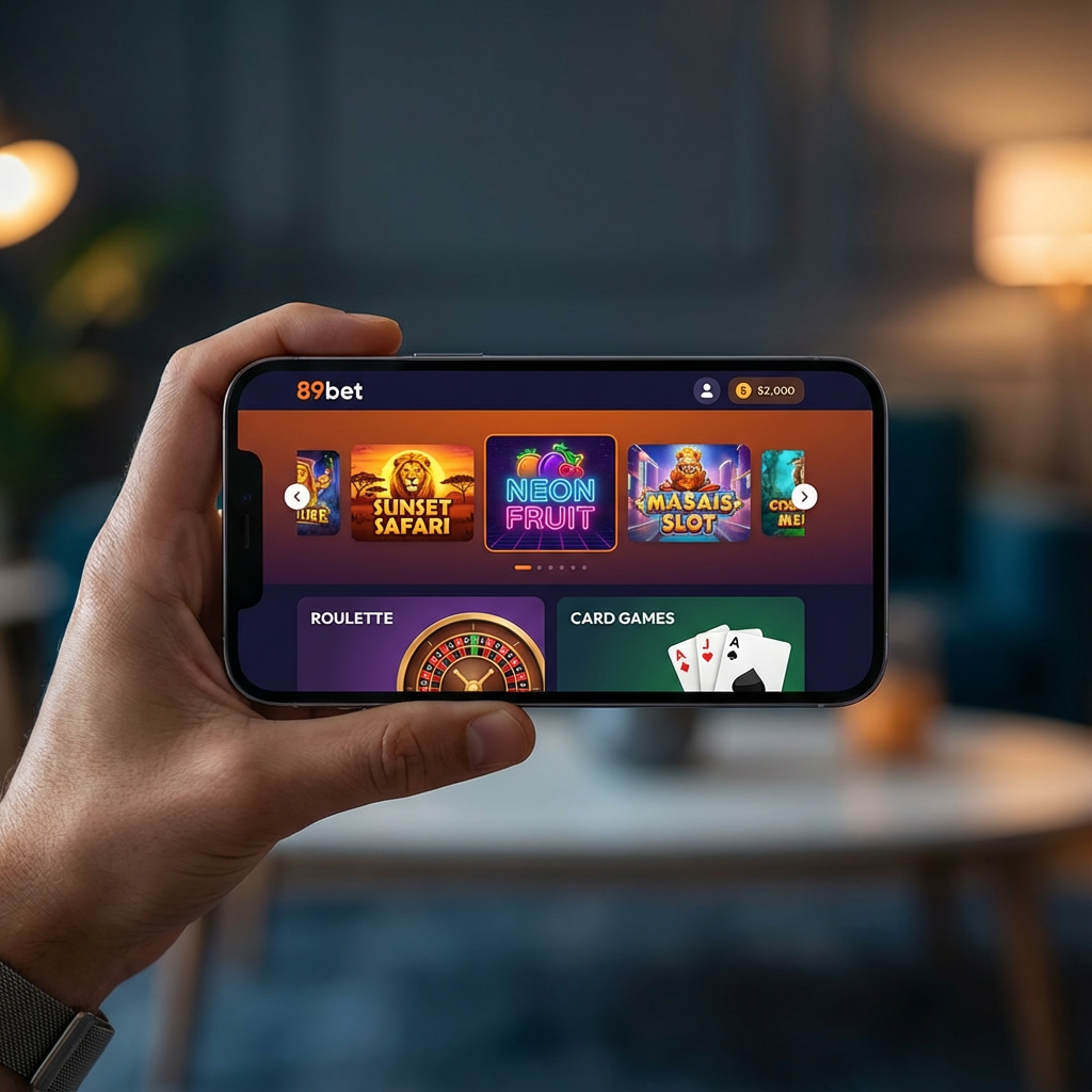 Aplicativo móvel do 89bet para iOS e Android